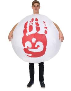 Aufblasbares Wilson Ball Kostüm für Herren