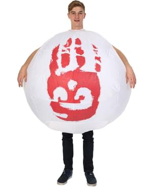 Disfraz de balón Wilson hinchable para hombre