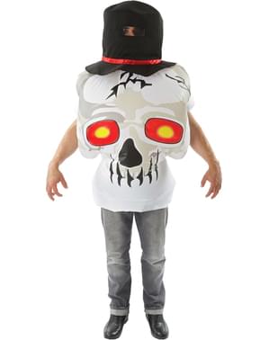 Disfraz de calavera hinchable para hombre