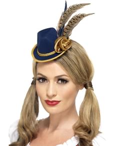 Mini chapéu bávaro tradicional para mulher