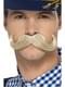 Bigode loiro alemão para homem