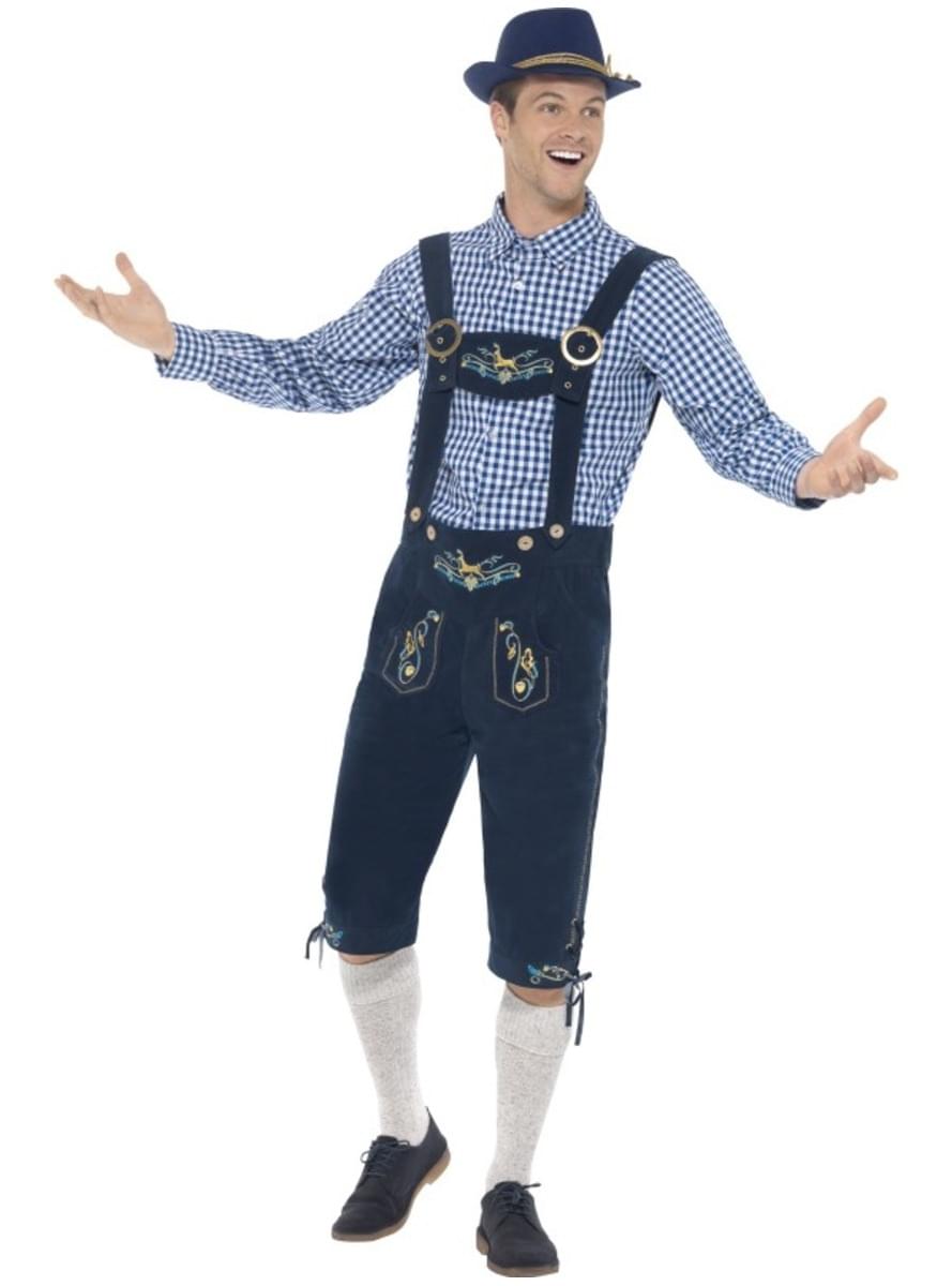 Traditionelles Tiroler Lederhose Kostüm für Herren