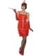 Woman's Red 1920's Costume