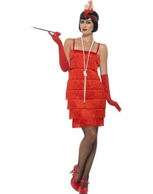 महिला की लाल 1920 की पोशाक
