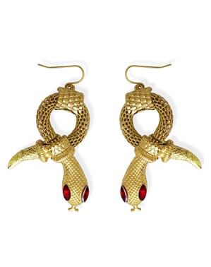 Boucles d'oreilles serpent doré femme