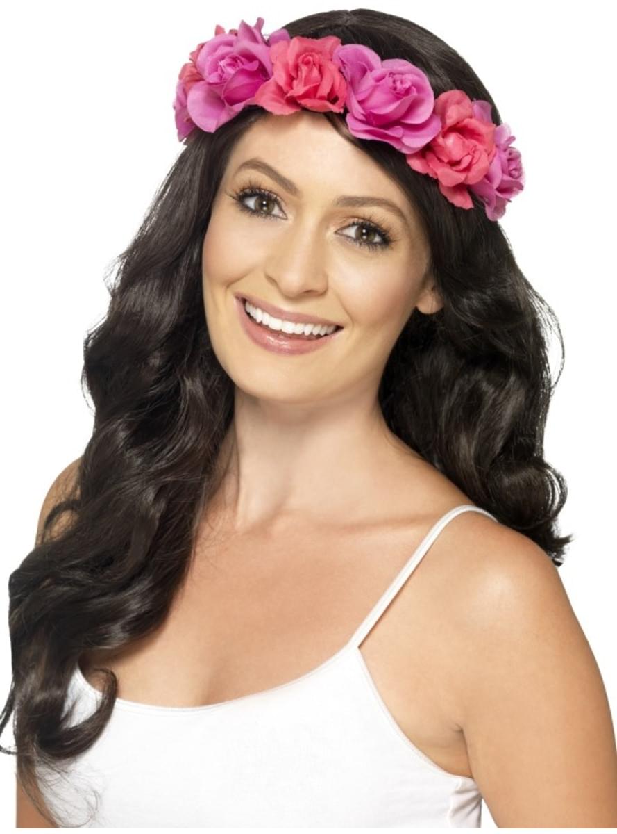 Bandeau fleurs femme