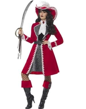 Scarlet Pirate Captain kostum za ženske