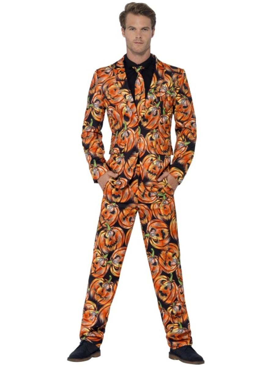 Man's Creepy Pumpkin Suit
