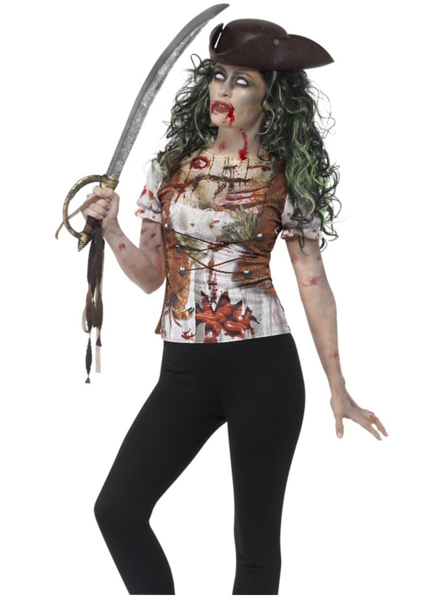 Tricou de pirat zombie pentru femeie