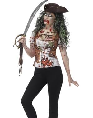 Maglietta da pirata zombie per donna