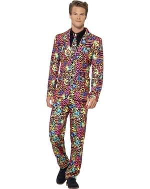 «Neon Pimp» Κοστούμι πολύχρωμο Leopard Print