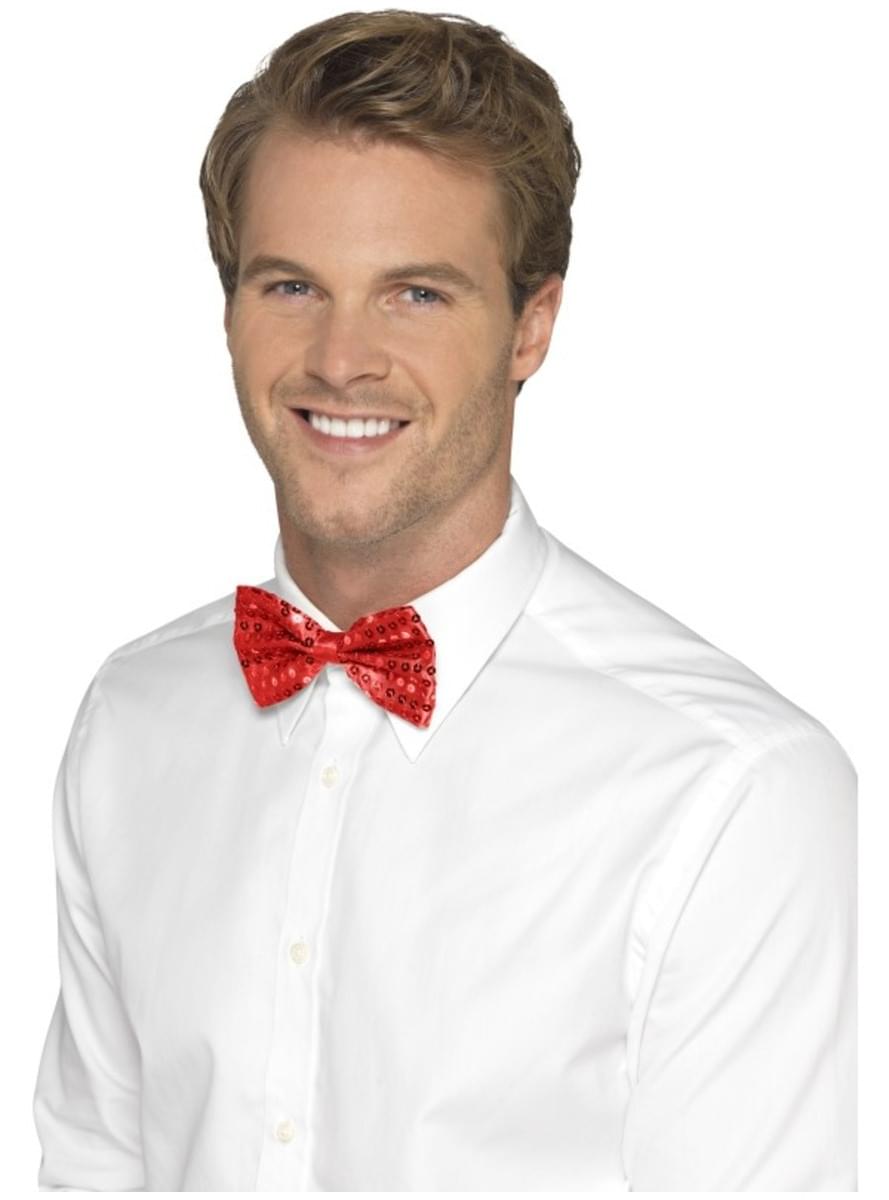 Red Sequinned Bowtie