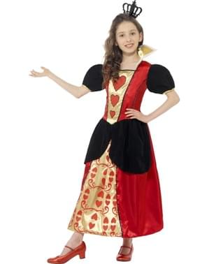 Déguisement princesse de cœurs fille