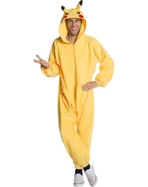 Disfraz de Pikachu onesie para hombre