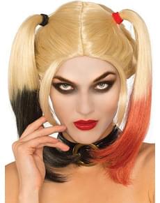 Perucă Harley Quinn Arkham pentru adult