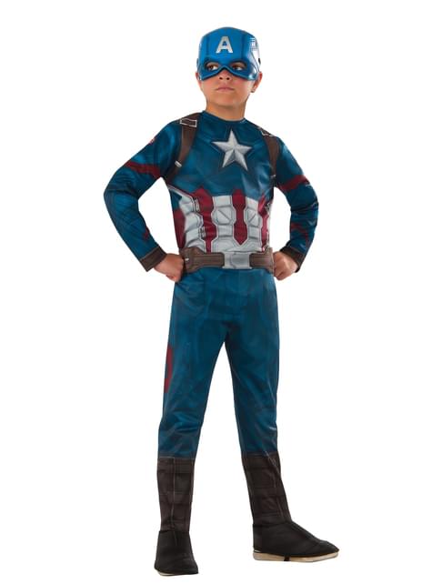 Captain America Civil War kostuum jongens. Volgende dag geleverd Funidelia