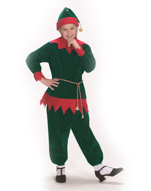 Çocuklar için geleneksel Noel elf kostümü