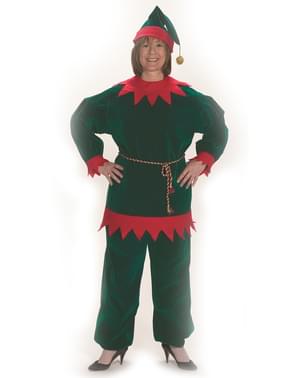 Yetişkinler için geleneksel Noel elf kostümü