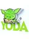 Lampada da muro 3D Yoda cartoon Star Wars