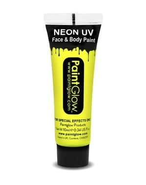 Fluoreszkáló UV fényes neon arc és testfesték