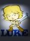 3D Deco Light Luke Skywalker karikatūra