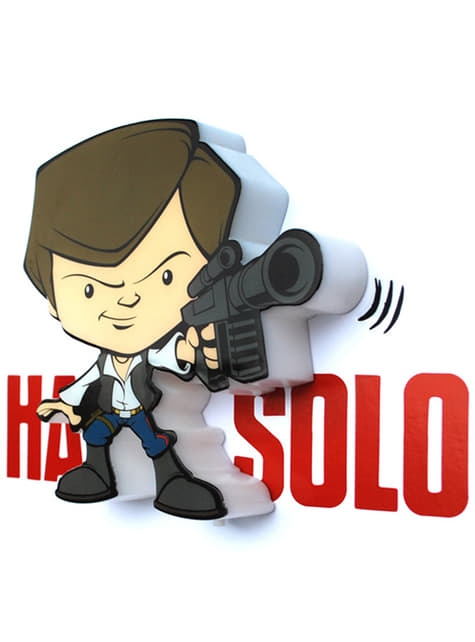 Lámpara decorativa 3D Han Solo cartoon