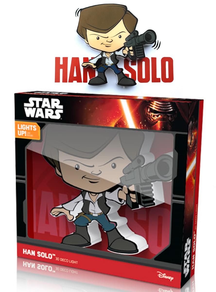 Lampe décorative 3D Han solo cartoon