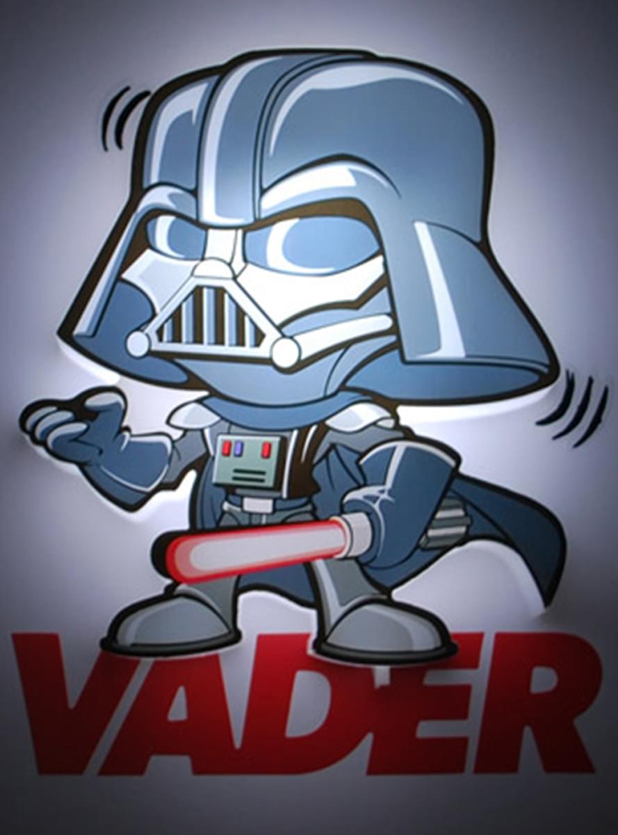 Lampe décorative 3D Dark Vador cartoon