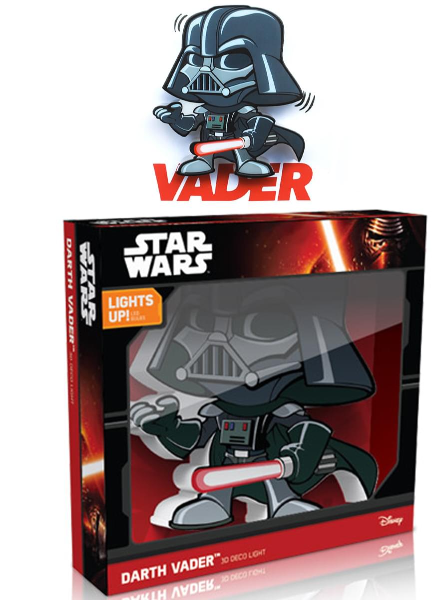 Dekorative Nachttischlampe 3D Darth Vader cartoon