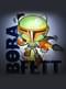 Dekorative Nachttischlampe 3D Boba Fett cartoon