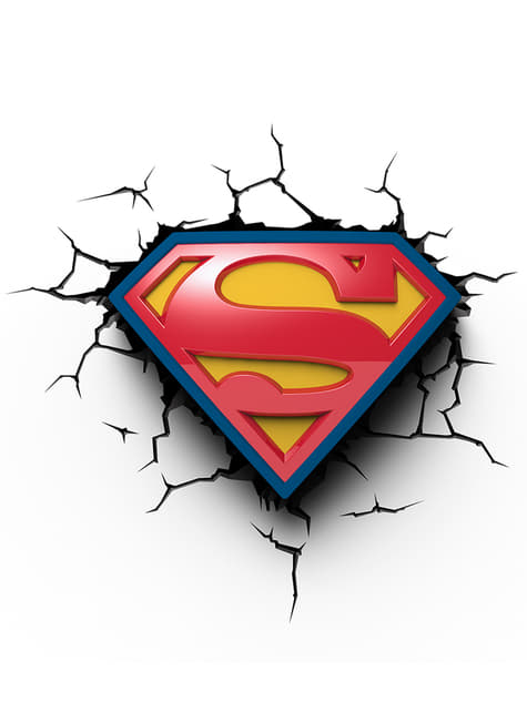 3Dデコライトスーパーマンのロゴ
