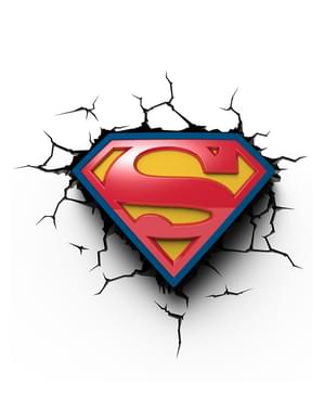 3D деко світла Супермен логотип