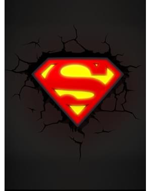 Lámpara decorativa 3D Superman logo