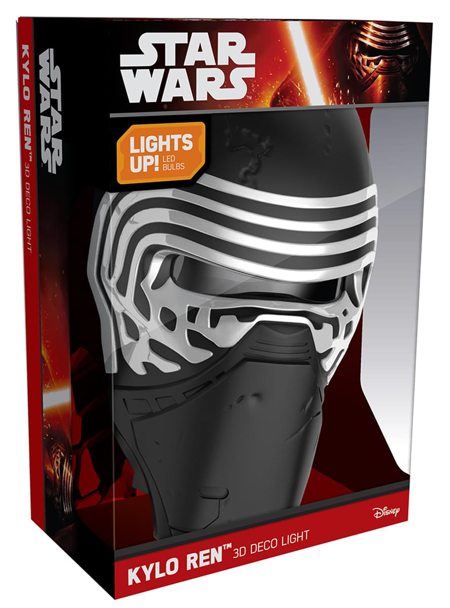 Lampada da muro 3D Kylo Ren