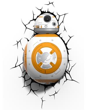 Dekorationslampa 3D BB-8 Star Wars