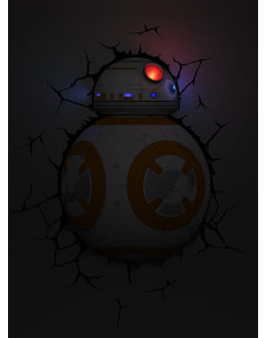 Dekorationslampa 3D BB-8 Star Wars
