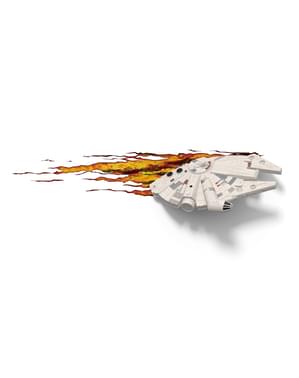 Lampada da muro 3D Millennium Falcon Star Wars