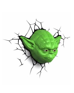 Lampada da muro 3D Yoda Star Wars