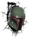 Lampada da muro 3D Boba Fett Star Wars