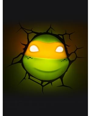 3D Dekorasjonslampe Michelangelo Ninja Turtles