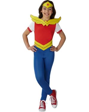 Fato de Wonder Woman comic para menina