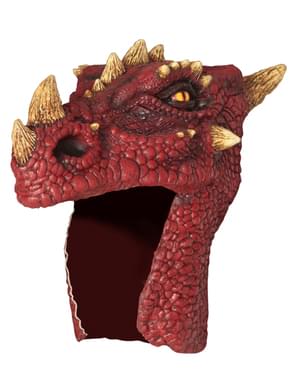 Bonnet dragon rouge pour adulte