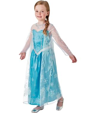 תחפושת דלוקס אלזה קפואה עבור ילדה