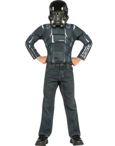 Death Trooper Star Wars Rogue One Muskuløst Kostymesett i Boks til Barn