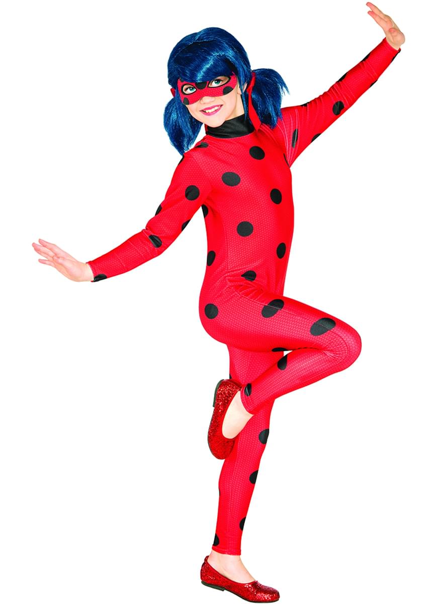 Ladybug Kostüm mit Augenmaske für Mädchen