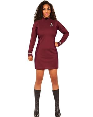 Fato de Uhura Star Trek para mulher