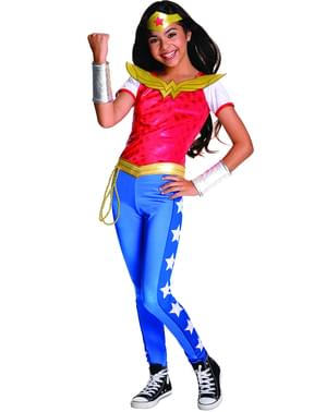 Kızın Deluxe Wonder Woman Kostüm