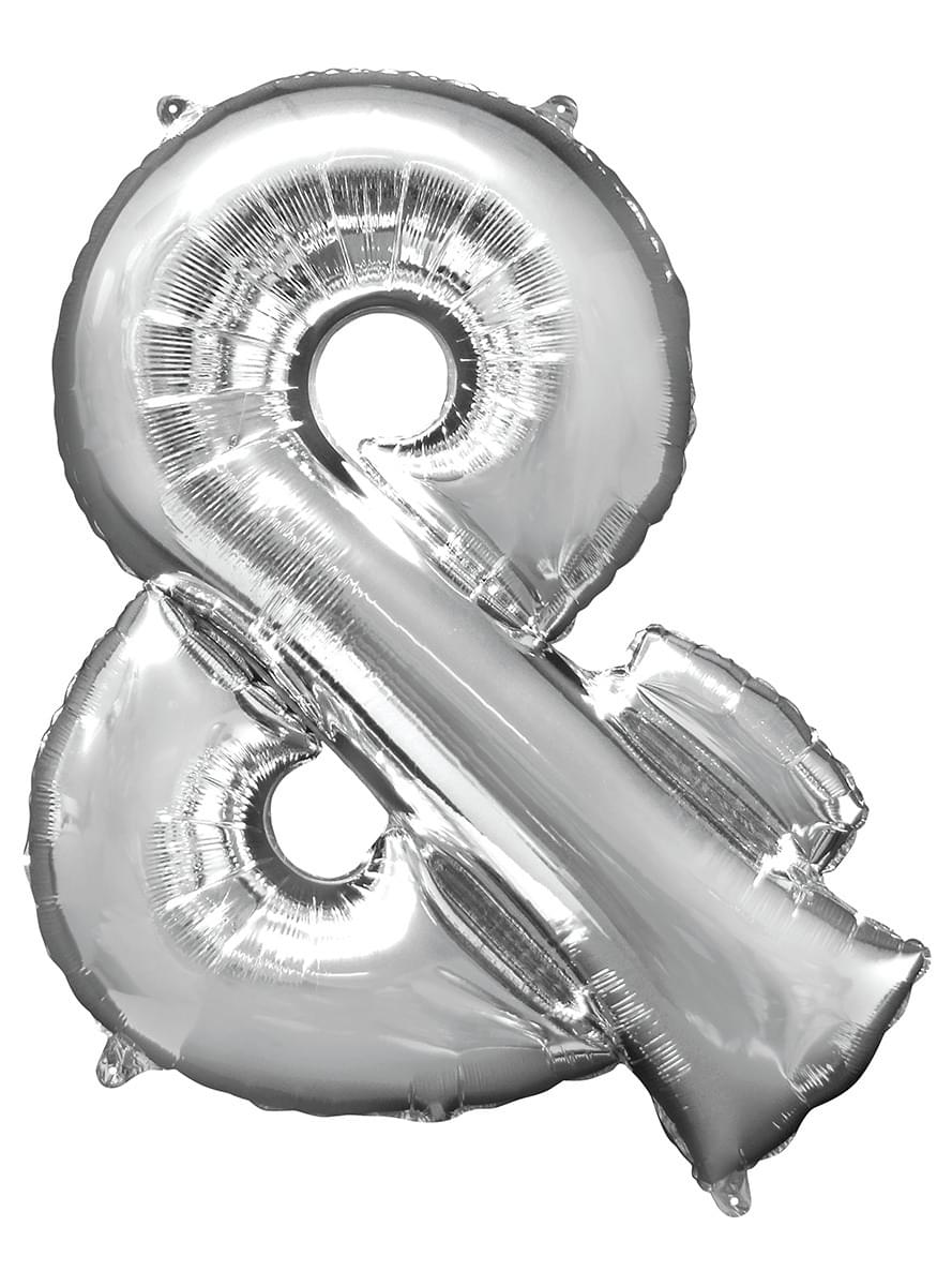 Silver & balloon (86 cm)
