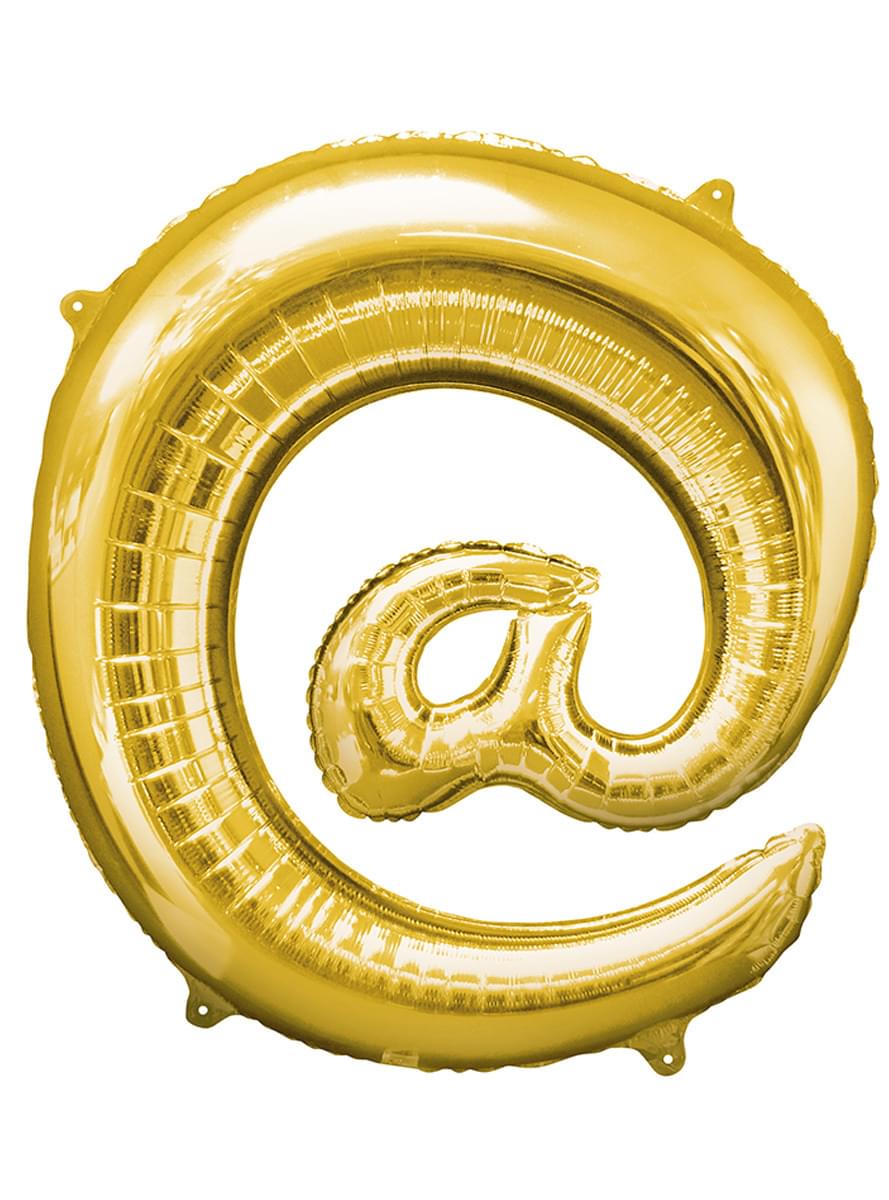 Gold At Sign Balloon (86 cm)