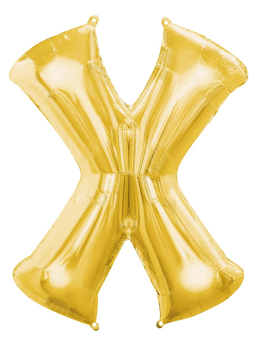 Gold Letter X Balloon (86 cm)